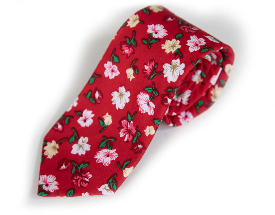 #211 Floral Print Tie