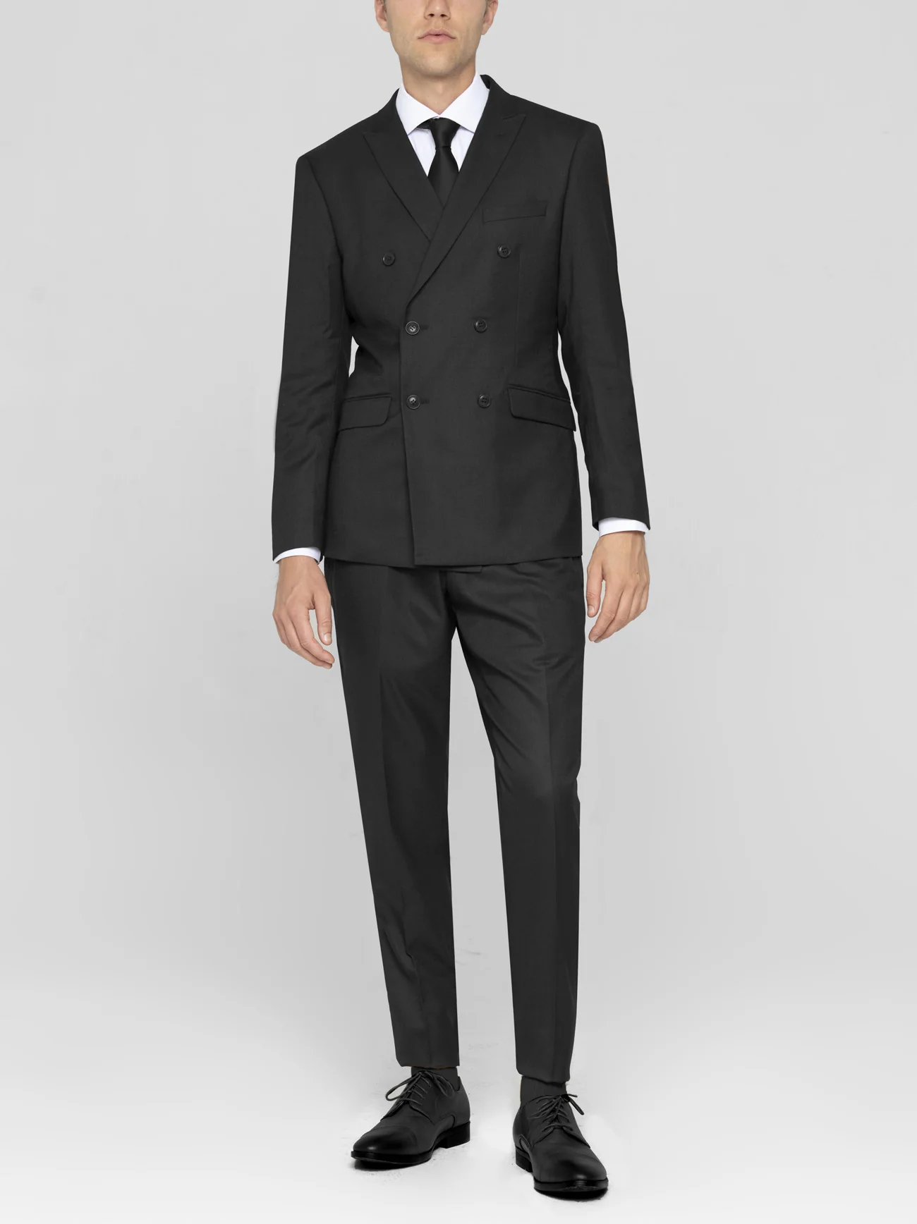 Black Double Breasted Suit
