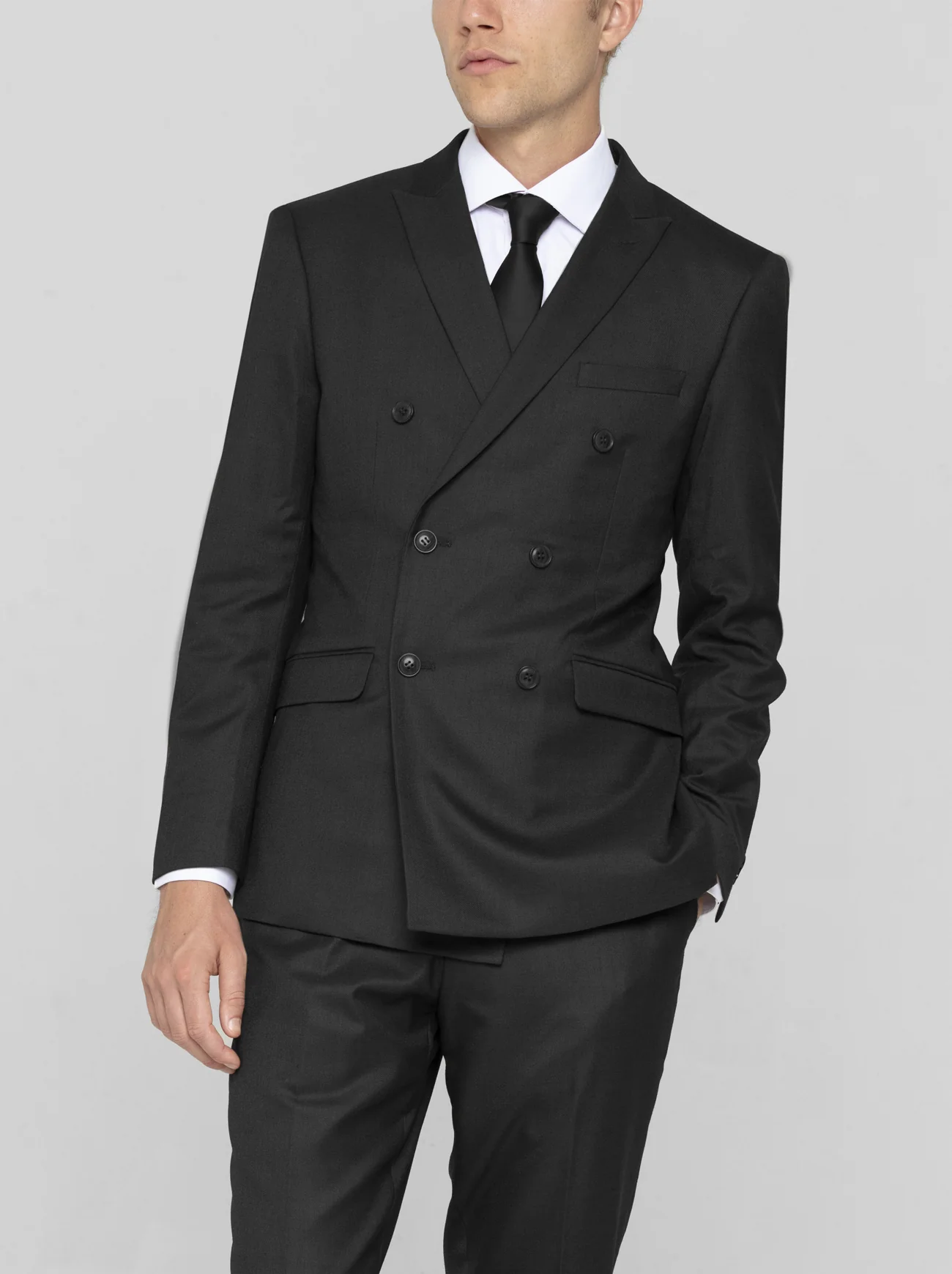 Black Double Breasted Suit - Image 2