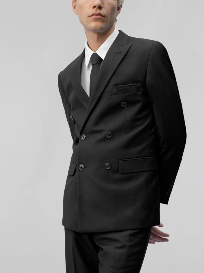 Black Double Breasted Suit - Image 3