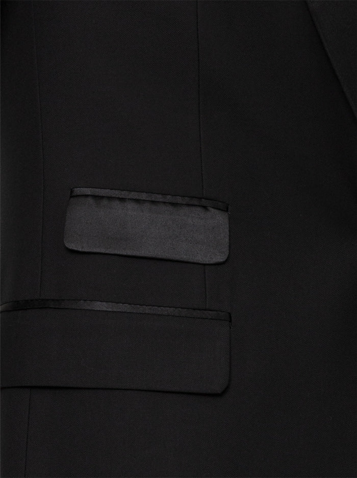 Black Peak Lapel Ticket Pocket Tuxedo - Image 5