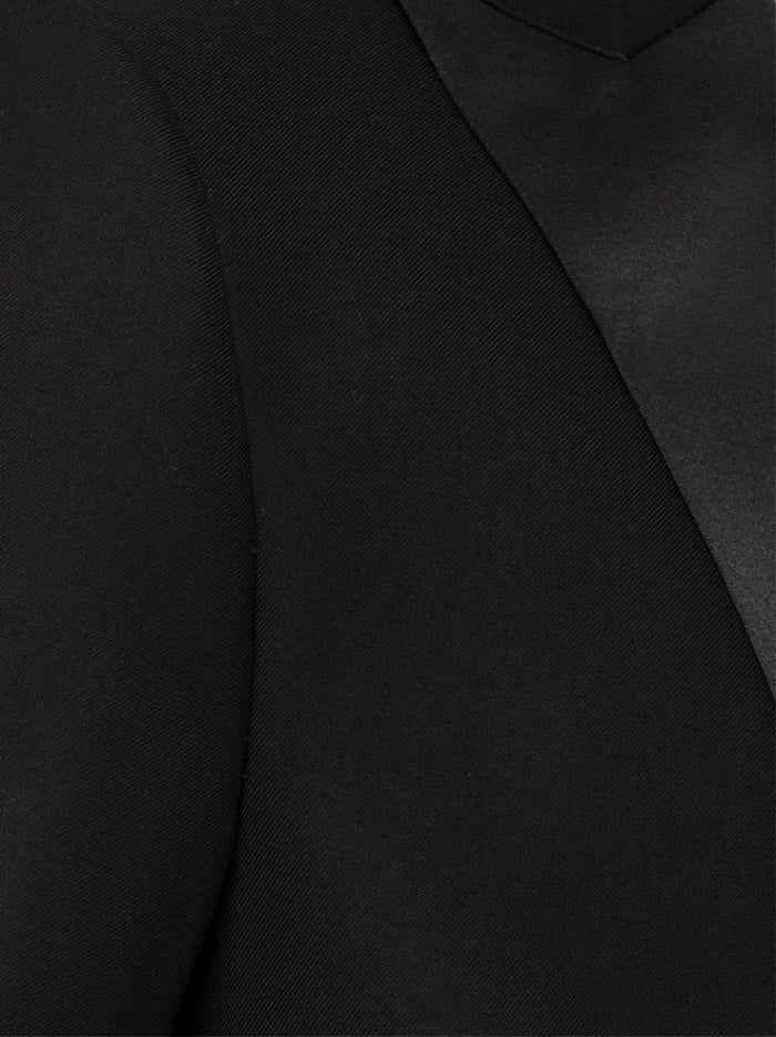 Black Peak Lapel Ticket Pocket Tuxedo - Image 8