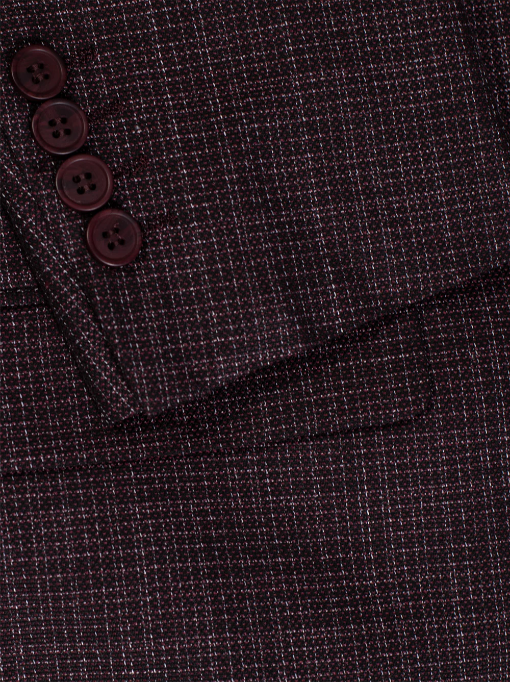 Black & Red Micro-Plaid Three Piece Suit - Image 5