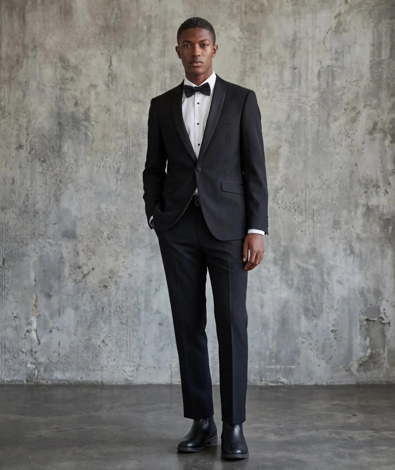 Black Tuxedo with Shawl Lapel - Image 8