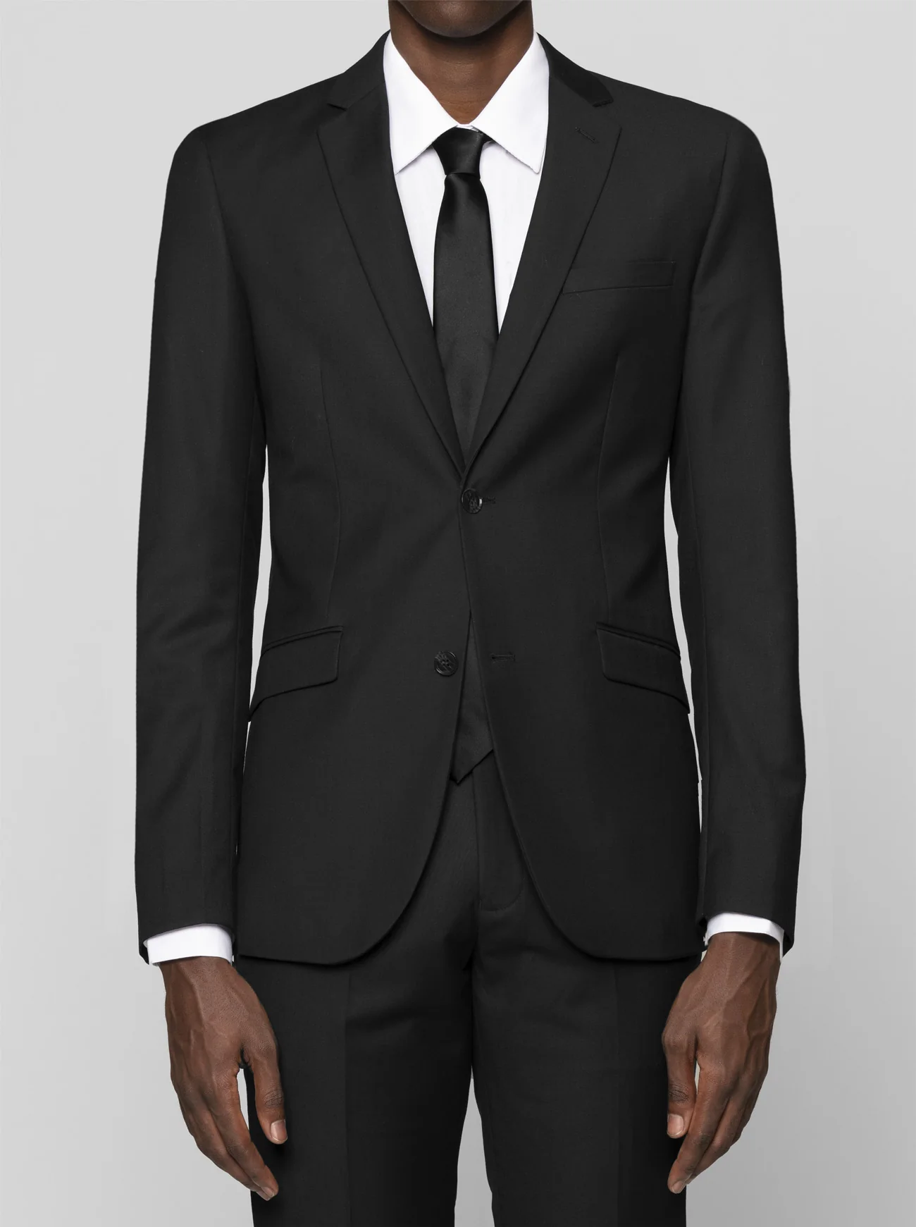 Black Two Button Suit - Image 3