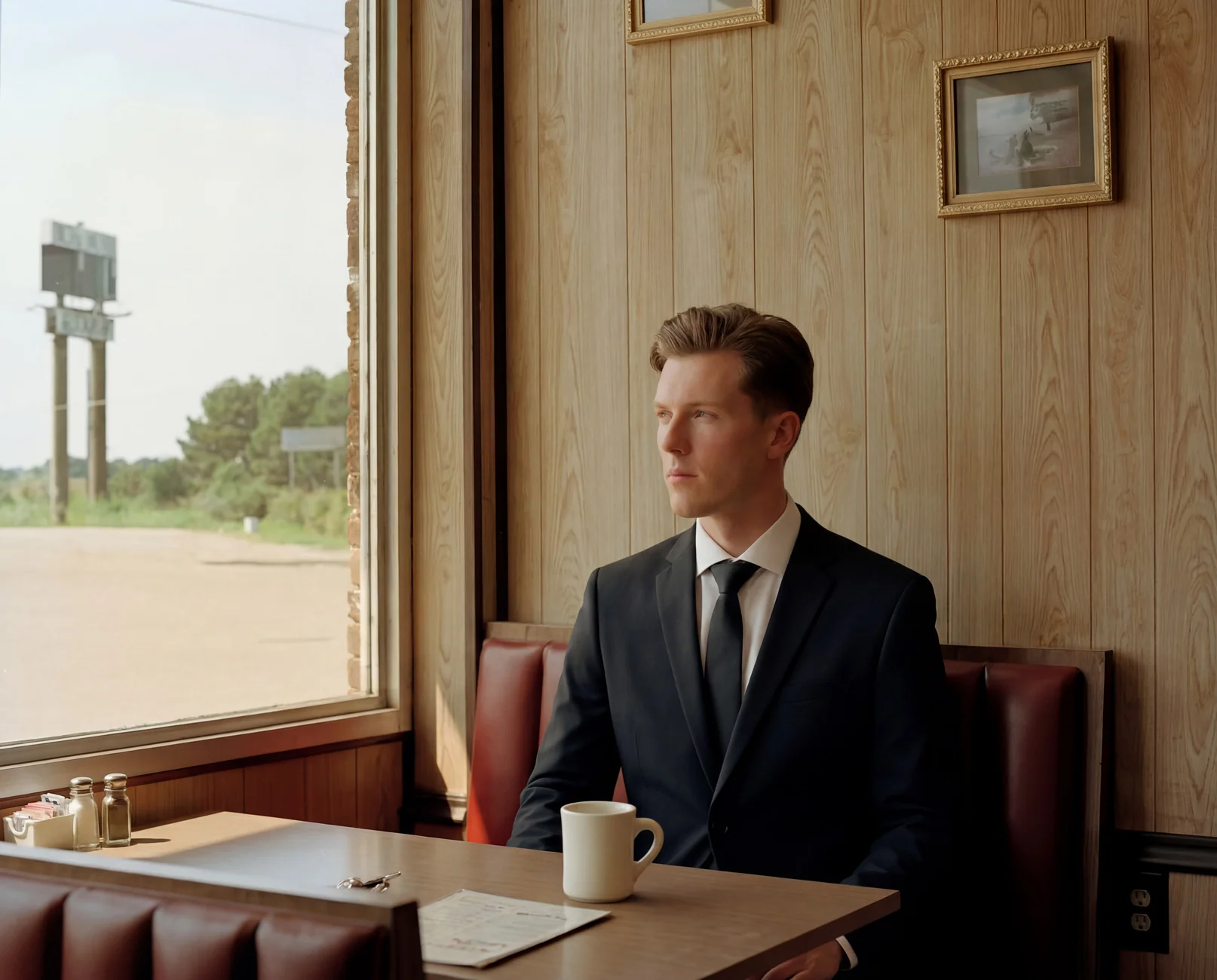 Black Two Button Suit - Image 5