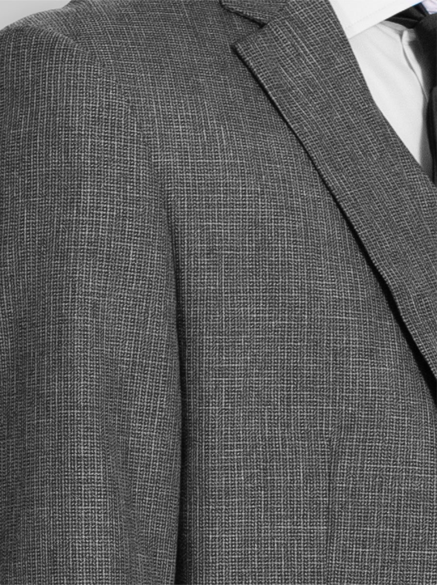 Black & White Micro-Plaid Two Button Suit - Image 3