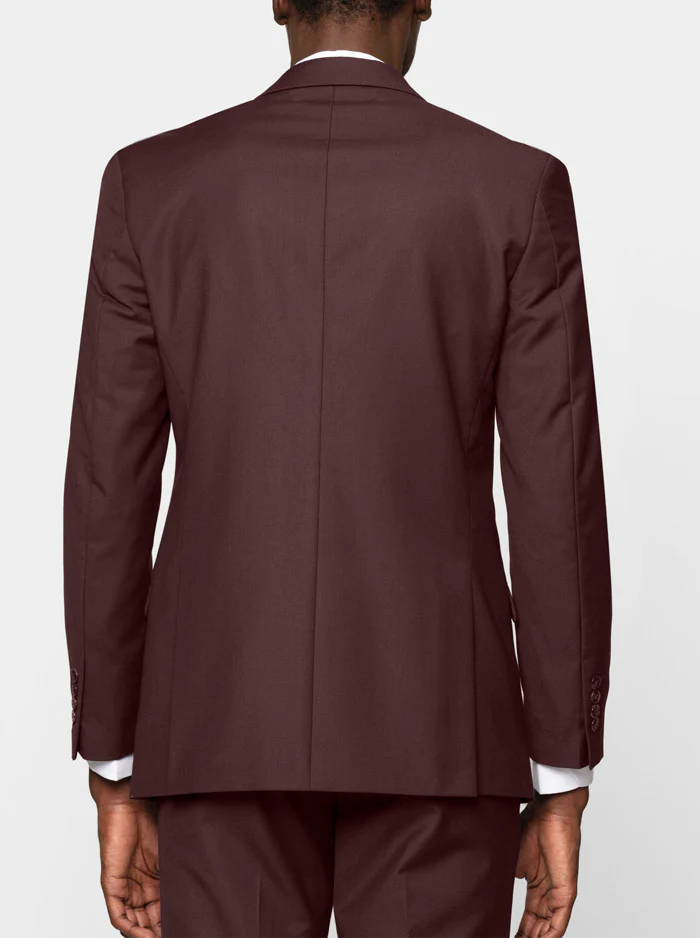 Burgundy Three Piece Suit - Image 5