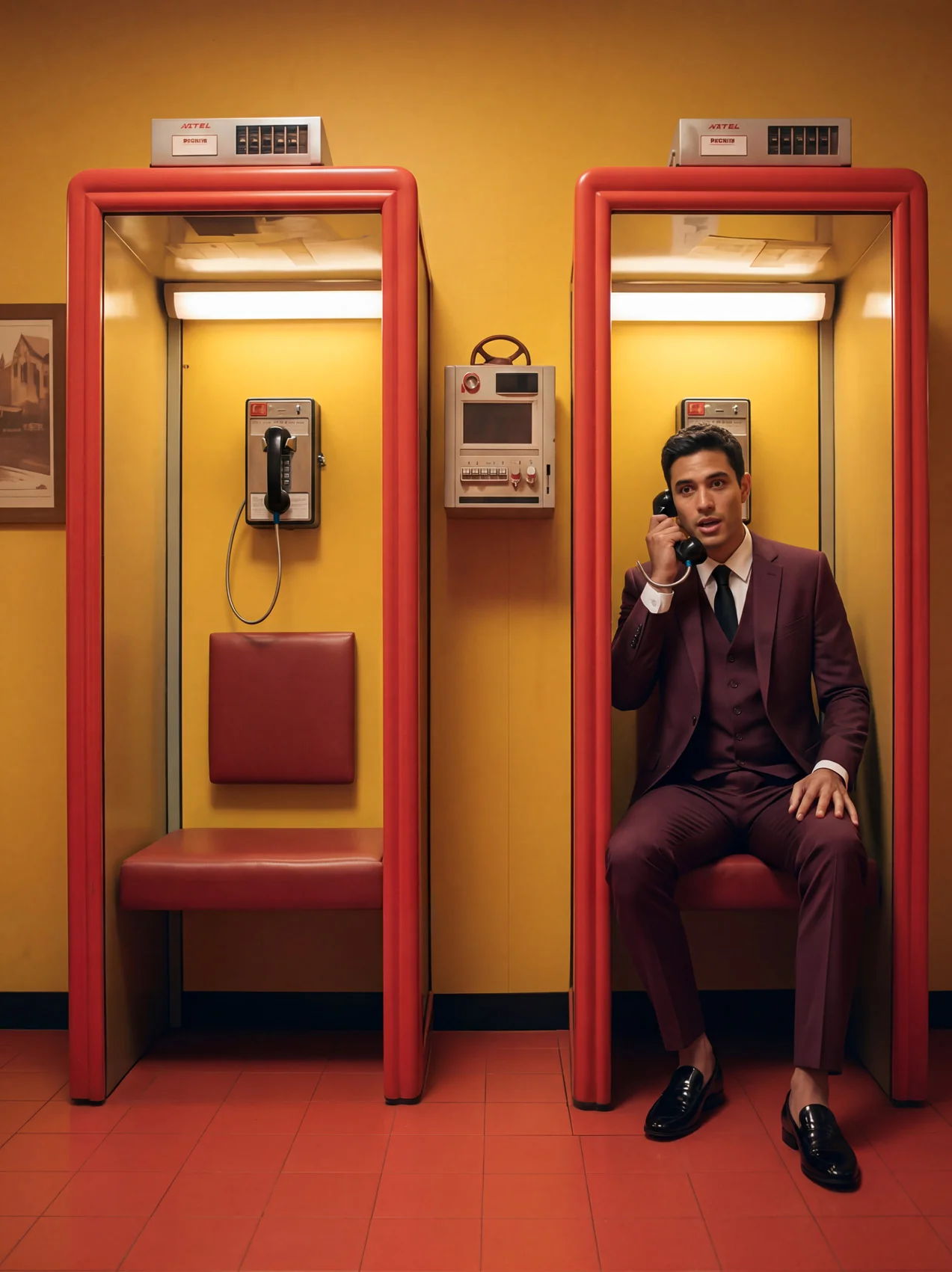 Burgundy Three Piece Suit - Image 7