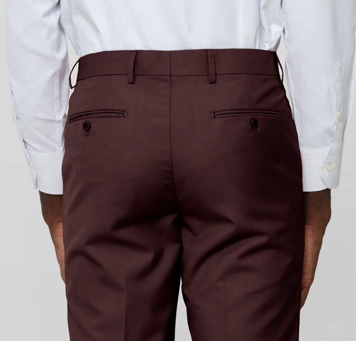 Burgundy Two Button Suit - Image 5