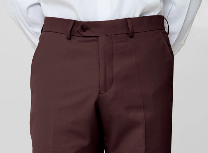 Burgundy Two Button Suit - Image 6