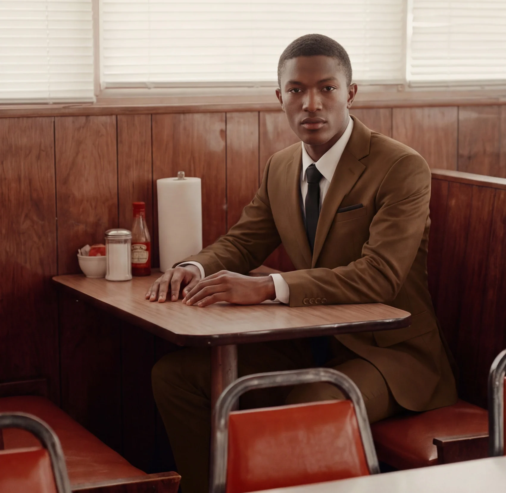 Cocoa Two Button Suit - Image 5