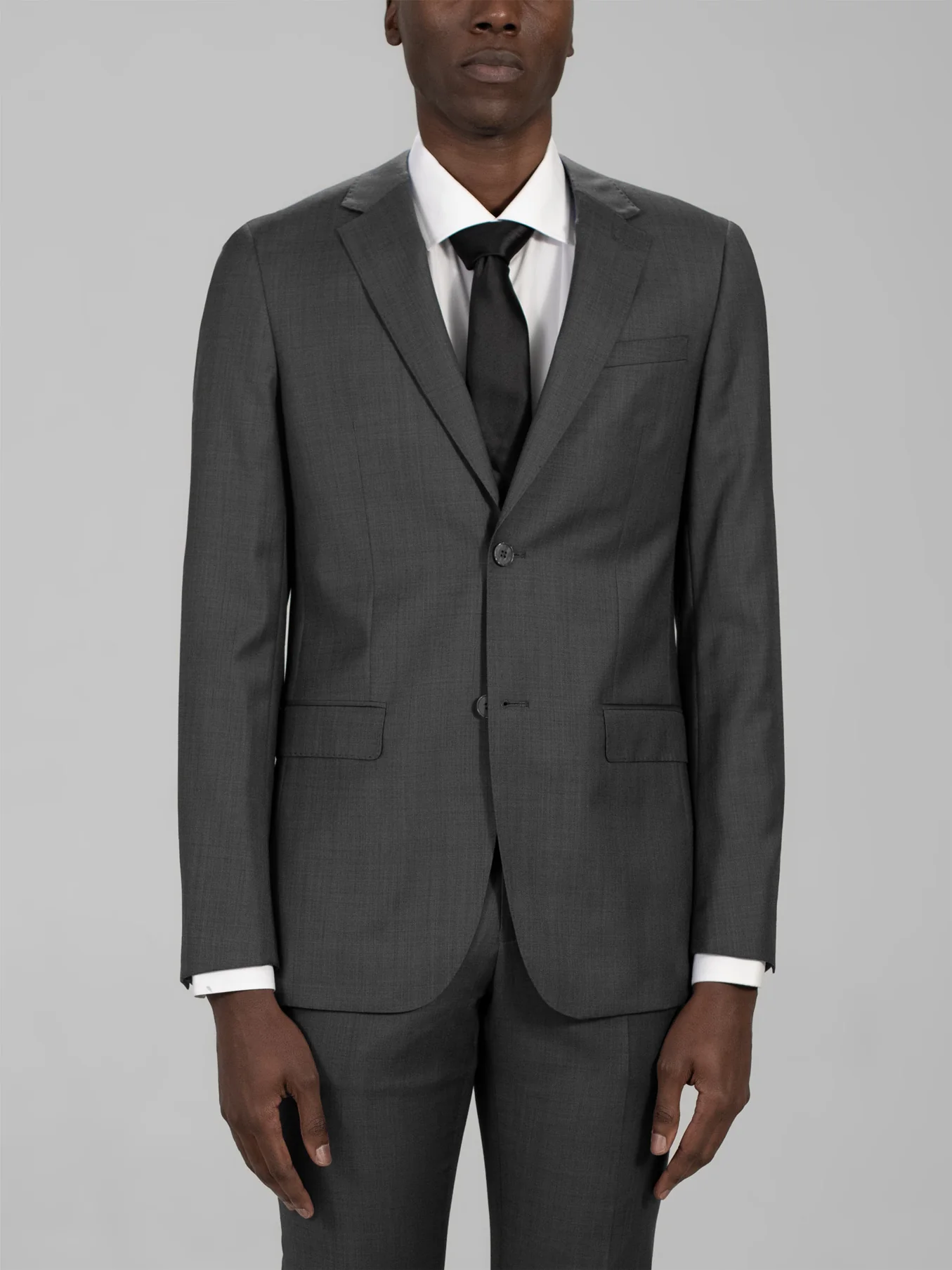 Dark Grey Two Button Suit - Image 2