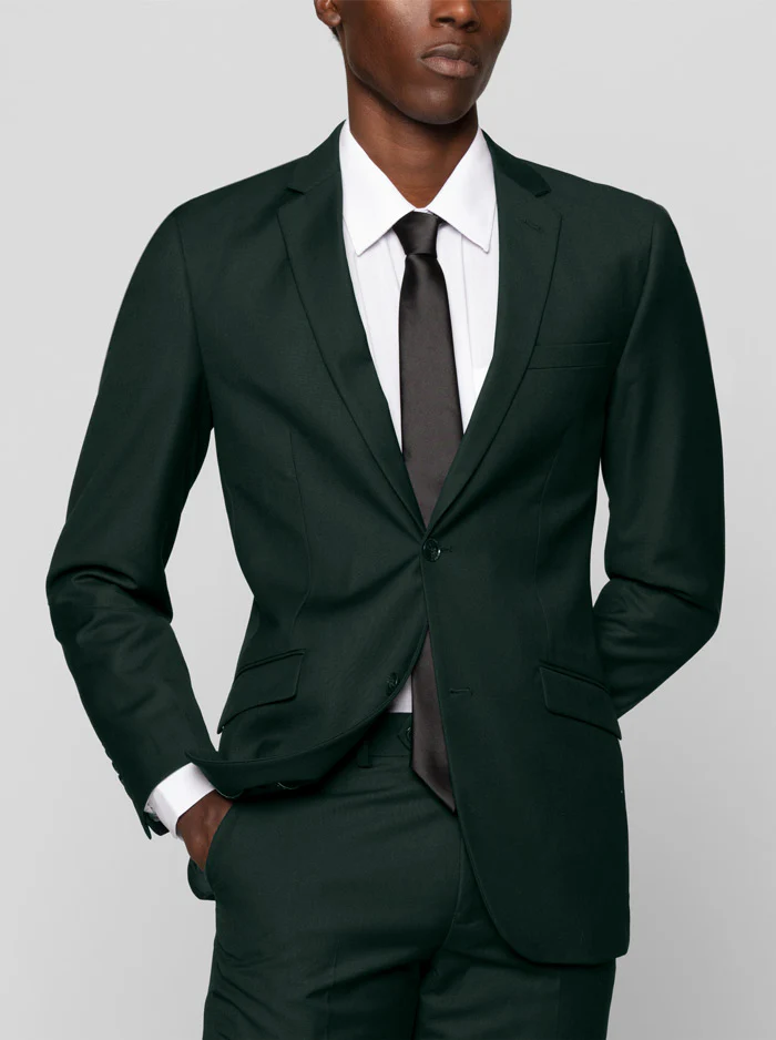 Forest Green Two Button Suit - Image 2
