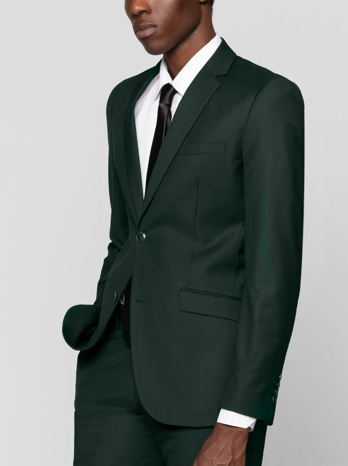 Forest Green Two Button Suit - Image 3
