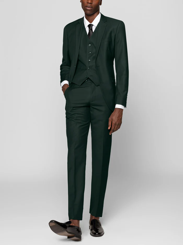 Forest Green Three Piece Suit - Image 3