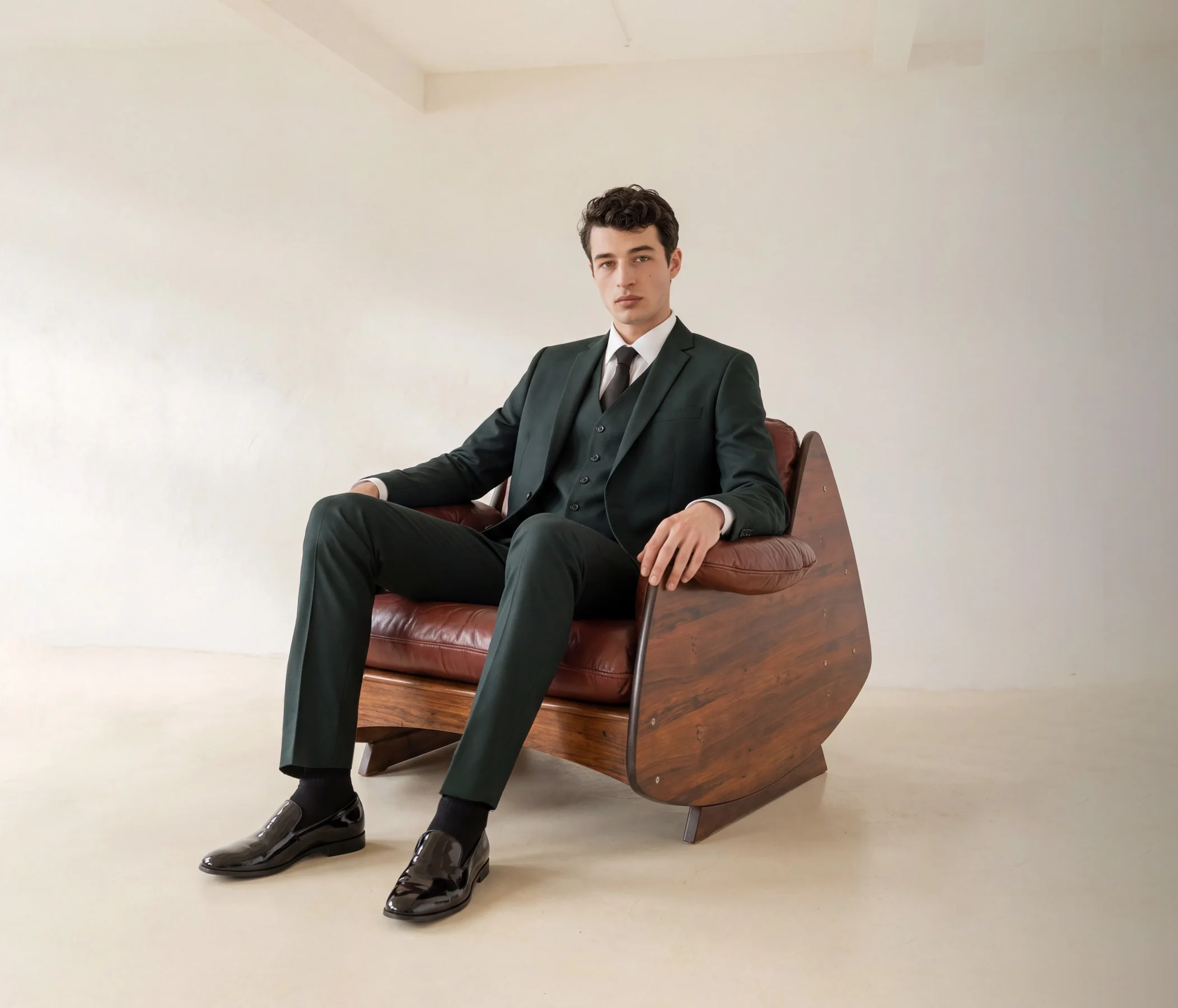 Forest Green Three Piece Suit - Image 7