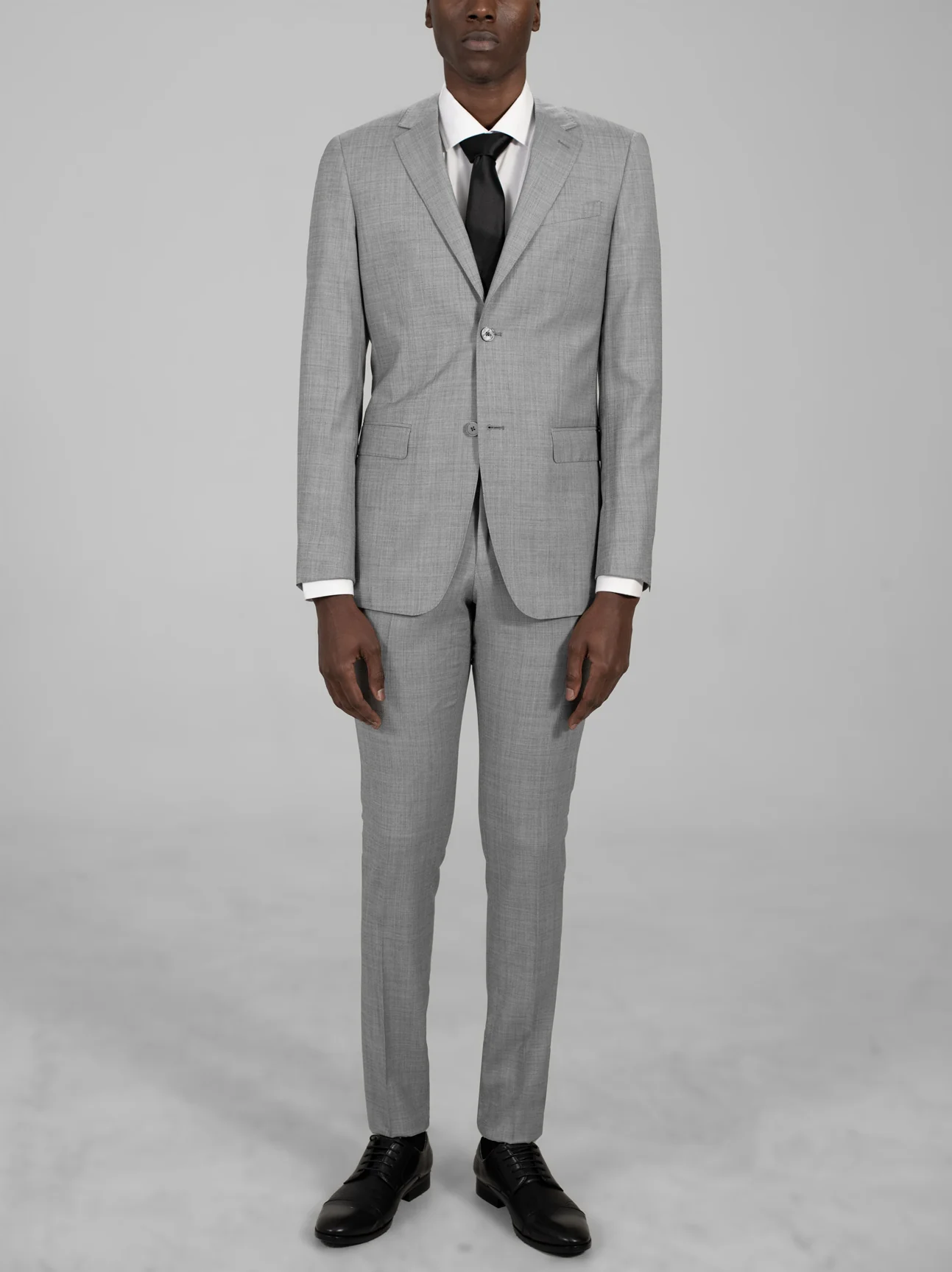 Glacier Grey Two Button Suit