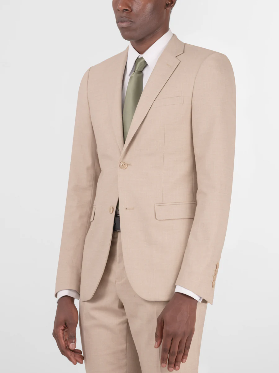 Light Beige Two Button Suit - Image 2