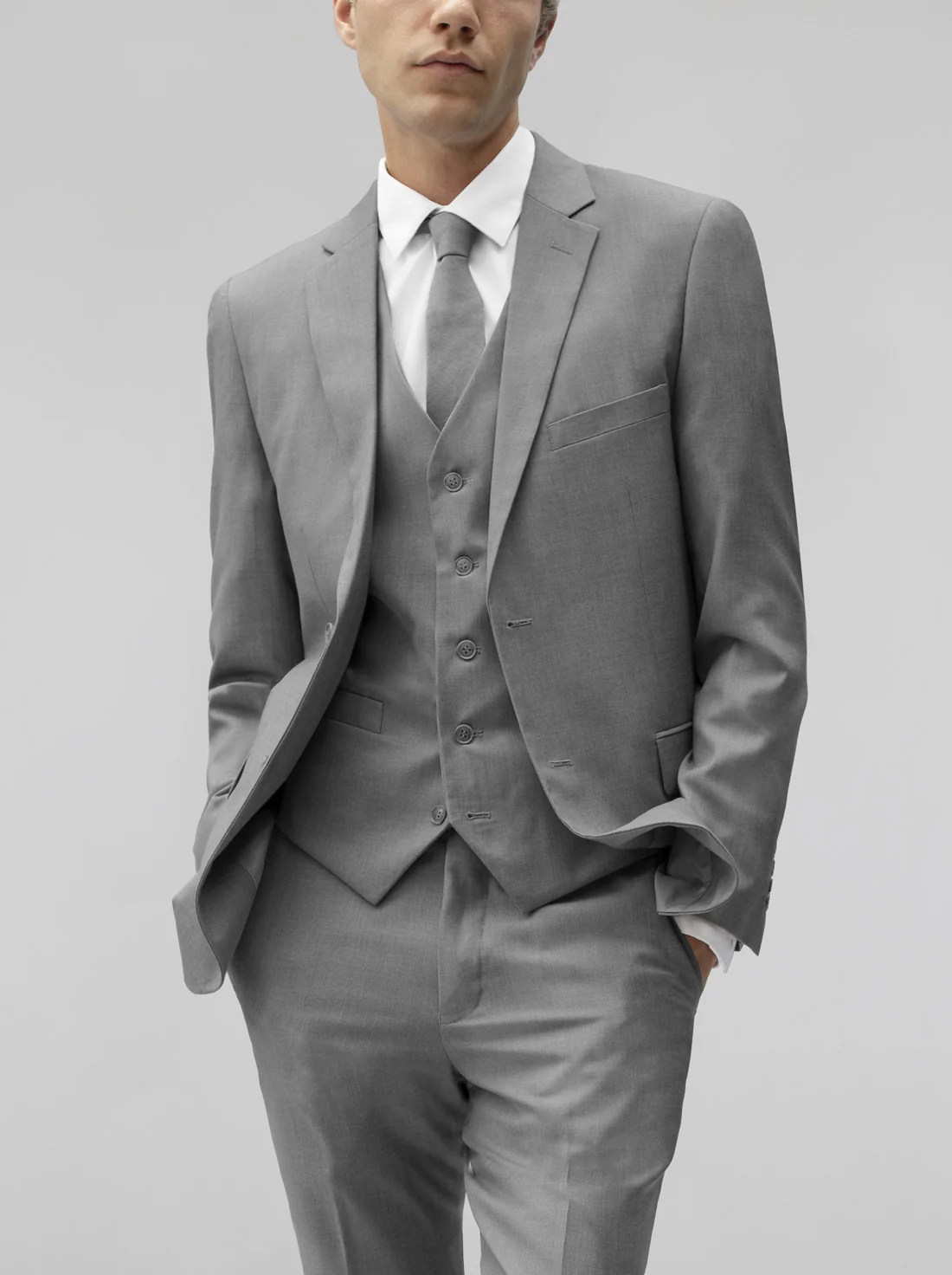 Medium Grey Three Piece Suit - Image 3