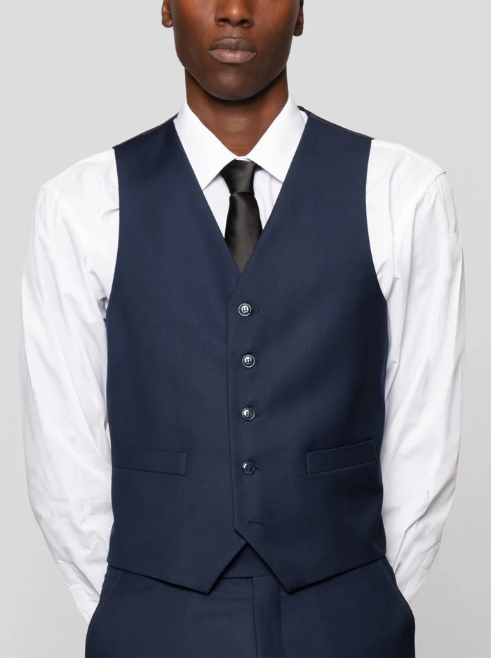 Navy Blue Three Piece Suit - Image 4