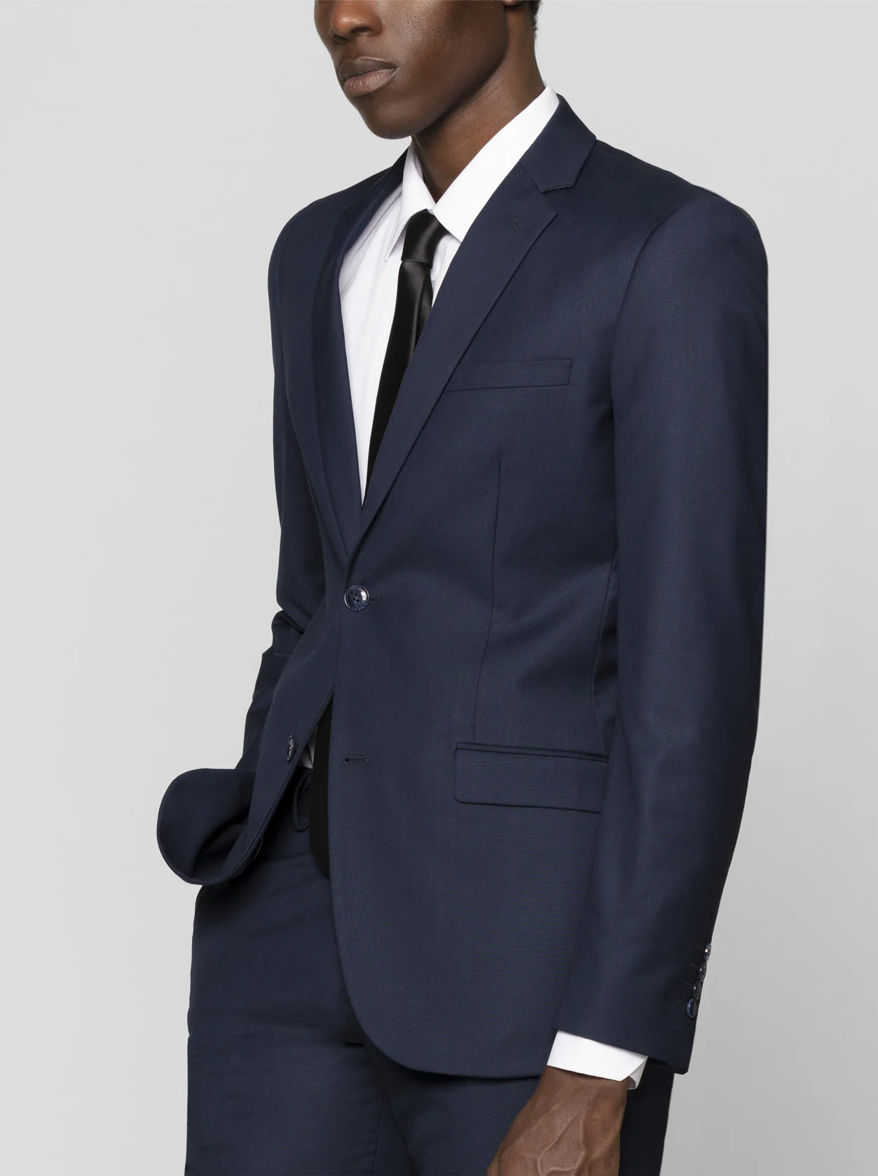 Navy Blue Two Button Suit - Image 4