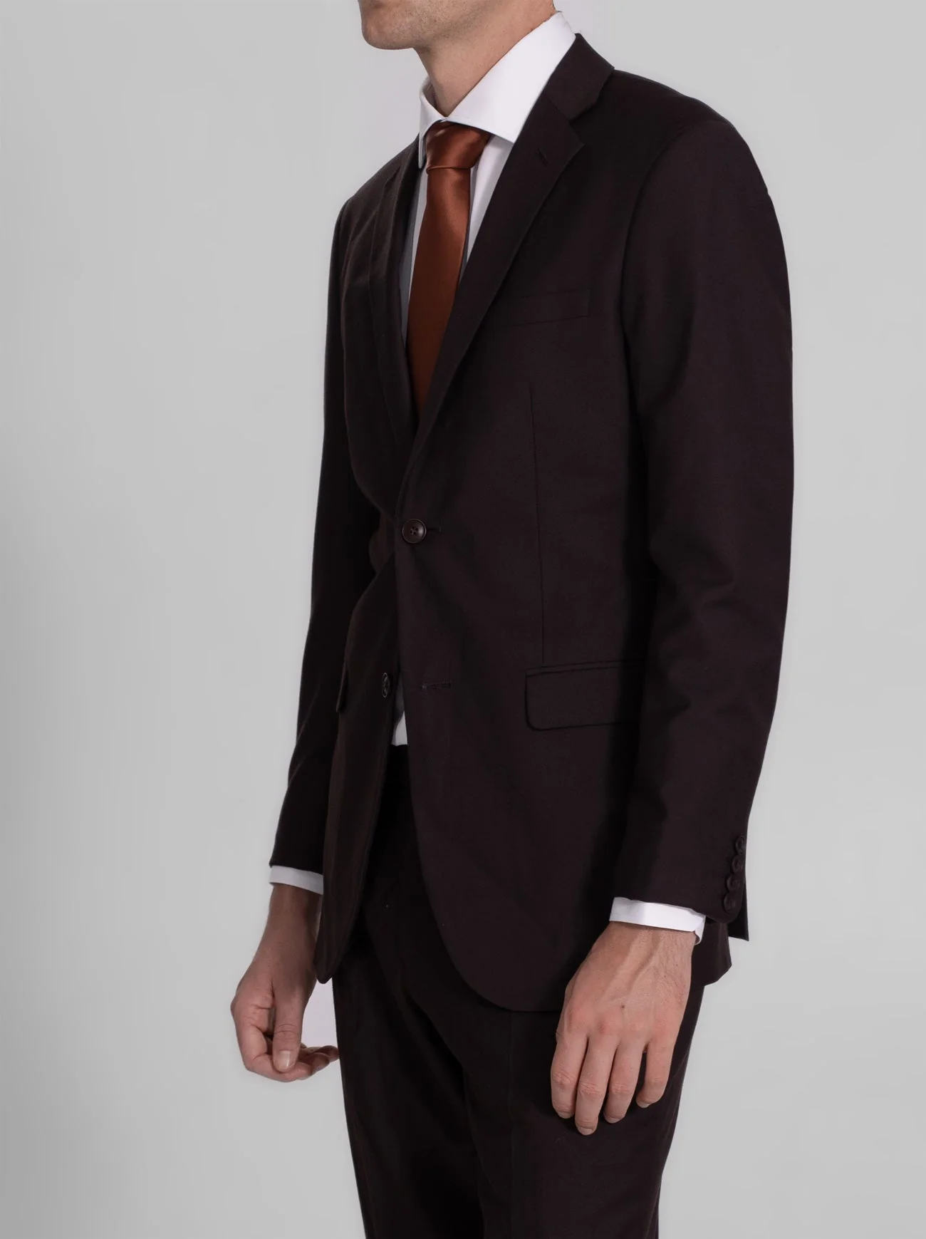 Deep Brown Three Piece Suit (Open Box) - Image 3
