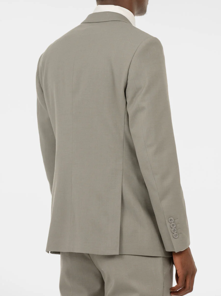 London Fog Grey Two Button Peak Lapel Ticket Pocket Suit (Open Box) - Image 3