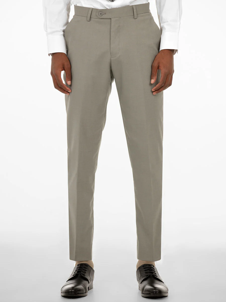 London Fog Grey Two Button Peak Lapel Ticket Pocket Suit (Open Box) - Image 4