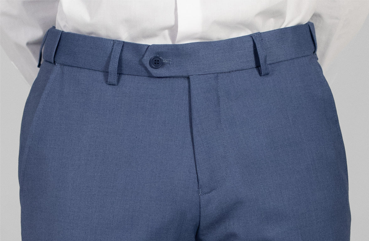 Slate Blue Two Button Suit - Image 3