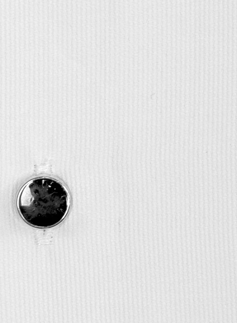Formal Tuxedo Shirt in White - Image 5